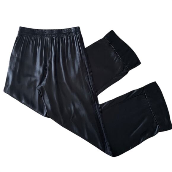 Nation Ltd Fairfax Straight Leg Trouser Pant Silky Relaxed Pull-On Black XS - Picture 5 of 10